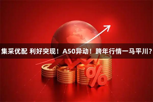 集采优配 利好突现！A50异动！跨年行情一马平川？